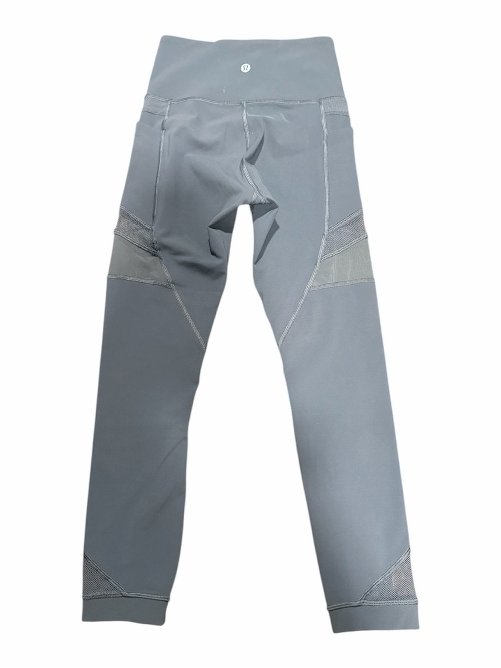 Lululemon Inspire Tight II Gray Mesh Panel Luxtreme Leggings Size 2 - EUC